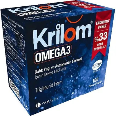 Krilom Omega-3 100 Yumuşak Kapsül